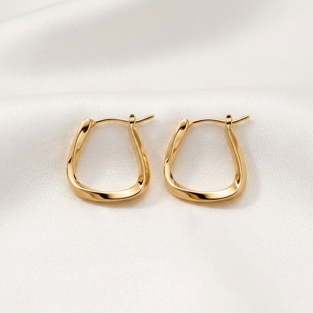 Sienna Square Hoop Earrings - Orlumea