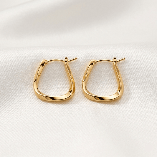 Sienna Square Hoop Earrings - Orlumea