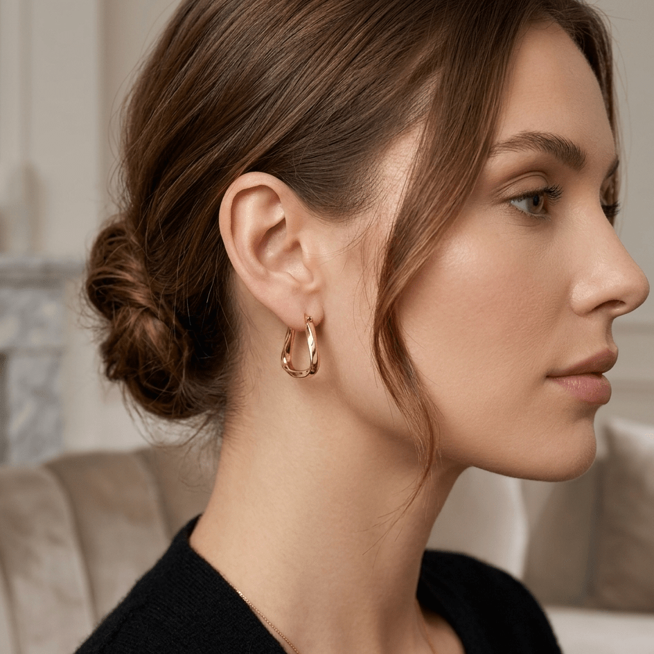 Sienna Square Hoop Earrings - Orlumea