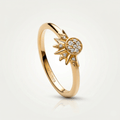 Solara Moon Gold Ring - Orlumea