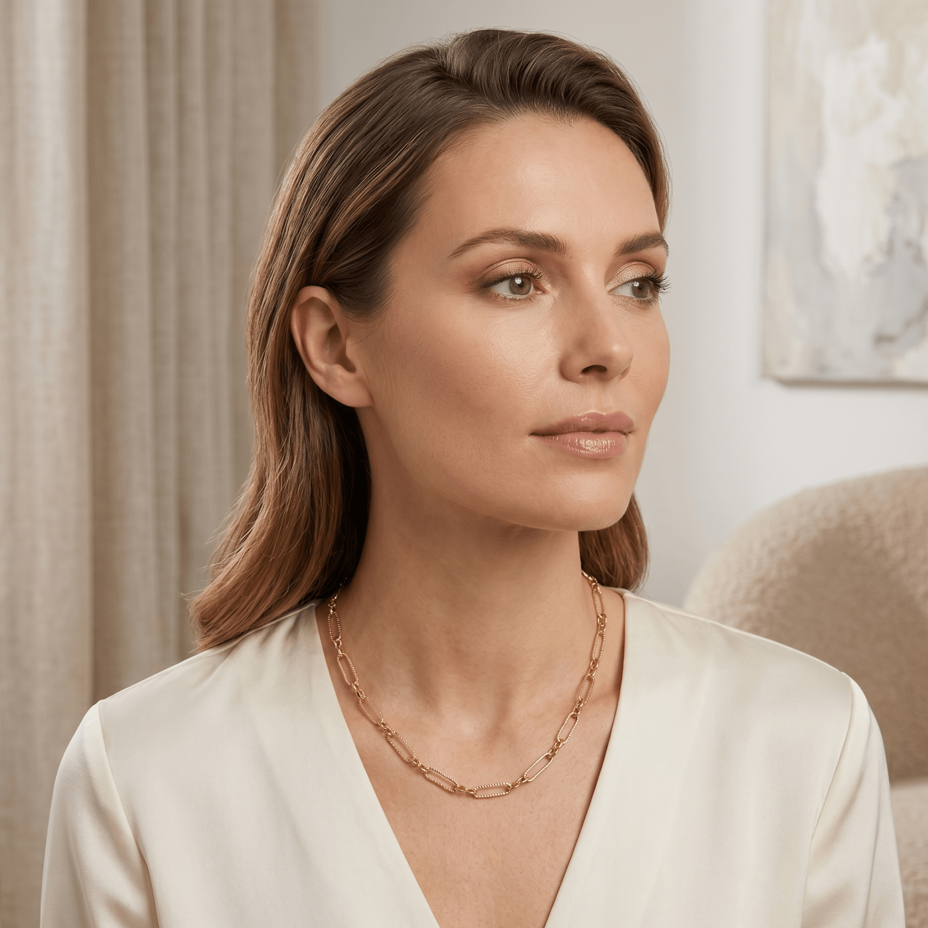 Sorelle Link Necklace - Orlumea