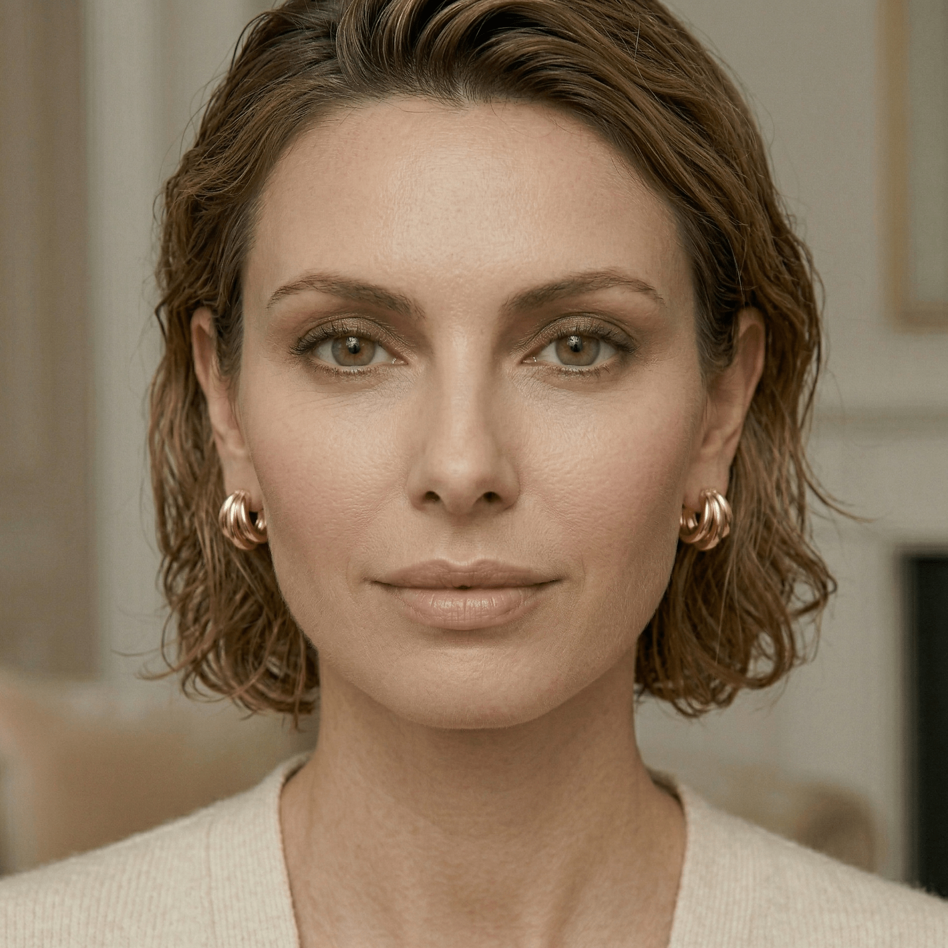 Triple Hoop Gold Statement Earrings - Orlumea