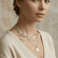 Triple Layer Gold Pendant Necklace - Orlumea