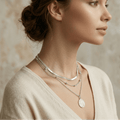 Triple Layer Gold Pendant Necklace - Orlumea