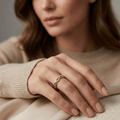 Twisted Zirconia Gold Ring - Orlumea
